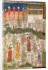 The Persian Prince Humay meeting the Chinese Princess Humayun in a Garden, c.1450 by Islamic School