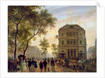 Boulevard Saint-Martin and the Theatre de l'Ambigu, 1830 by Giuseppe Canella