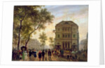 Boulevard Saint-Martin and the Theatre de l'Ambigu, 1830 by Giuseppe Canella