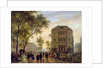 Boulevard Saint-Martin and the Theatre de l'Ambigu, 1830 by Giuseppe Canella
