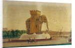View of the Elephant Fountain at the Place de la Bastille, c.1805-1810 by Jean Antoine Alavoine