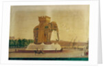 View of the Elephant Fountain at the Place de la Bastille, c.1805-1810 by Jean Antoine Alavoine