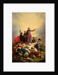 Archbishop Affre on the Barricades, 1848 by Joseph Felon