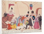 Caricature of the way to make aristocratic bishops and priests swear the oath for the Civil Constitution on the Church, late 18th century by French School