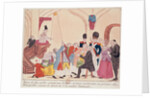 Caricature of the way to make aristocratic bishops and priests swear the oath for the Civil Constitution on the Church, late 18th century by French School
