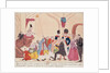 Caricature of the way to make aristocratic bishops and priests swear the oath for the Civil Constitution on the Church, late 18th century by French School