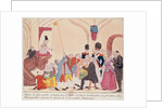 Caricature of the way to make aristocratic bishops and priests swear the oath for the Civil Constitution on the Church, late 18th century by French School