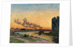Setting Sun at Ivry, c.1872-73 by Jean Baptiste Armand Guillaumin