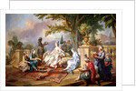 The Sultana Served by her Eunuchs by Charles-Amedee-Philippe van Loo