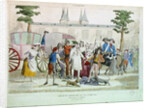 Louis XVI and his family taken to the Temple, 13th August 1792 by French School