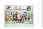 Louis XVI and his family taken to the Temple, 13th August 1792 by French School