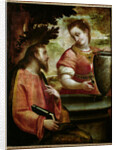 Christ and the Woman of Samaria, c.1575-80 by Luca Cambiaso