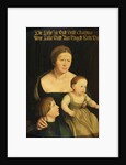 Charity or The Family of the Artist, c.1528 by Hans Holbein the Younger