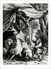 Allegorical portrait of Jean de La Fontaine surrounded by animals from his fables by Jean-Baptiste Oudry