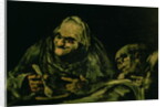 Two Old Men Eating, one of the 'Black Paintings', 1819-23 by Francisco Jose de Goya y Lucientes