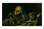 Two Old Men Eating, one of the 'Black Paintings', 1819-23 by Francisco Jose de Goya y Lucientes