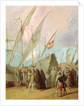 Departure of Christopher Columbus from Palos by Spanish School