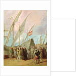 Departure of Christopher Columbus from Palos by Spanish School