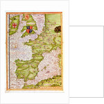 Fol.9v Map of Western Europe by Guillaume Le Testu