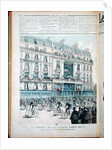 The start of the Paris-Brest bicycle race in front of the offices of 'Le Petit Journal' by Fortune Louis Meaulle