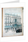 The start of the Paris-Brest bicycle race in front of the offices of 'Le Petit Journal' by Fortune Louis Meaulle