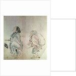 Samurai being followed by a servant by Hanabusa Itcho