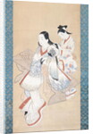 The Courtesan's Coiffure, c.1700-14 by Ando Kaigetsudo