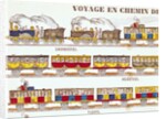 Rail Travel in 1845 by French School