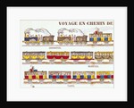 Rail Travel in 1845 by French School