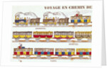 Rail Travel in 1845 by French School
