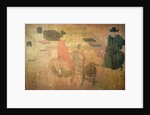 Three Well-Read Men from Lieou-Li T'ang in Conversation by (after) Zhou Wenju