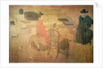 Three Well-Read Men from Lieou-Li T'ang in Conversation by (after) Zhou Wenju