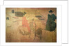 Three Well-Read Men from Lieou-Li T'ang in Conversation by (after) Zhou Wenju