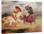 Two Knights Fighting in a Landscape, c.1824 by Ferdinand Victor Eugene Delacroix