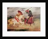 Two Knights Fighting in a Landscape, c.1824 by Ferdinand Victor Eugene Delacroix
