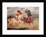 Two Knights Fighting in a Landscape, c.1824 by Ferdinand Victor Eugene Delacroix