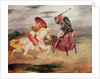 Two Knights Fighting in a Landscape, c.1824 by Ferdinand Victor Eugene Delacroix