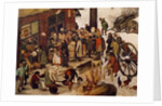 The Census at Bethlehem, 1566 by Pieter the Elder Bruegel