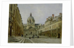 The Courtyard of the Old Sorbonne, 1886 by Emmanuel Lansyer