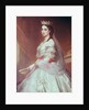 Portrait of Charlotte of Saxe-Cobourg-Gotha Princess of Belgium and Empress of Mexico by Albert Graefle