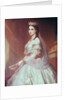 Portrait of Charlotte of Saxe-Cobourg-Gotha Princess of Belgium and Empress of Mexico by Albert Graefle