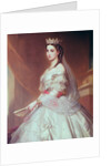 Portrait of Charlotte of Saxe-Cobourg-Gotha Princess of Belgium and Empress of Mexico by Albert Graefle