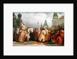 Palm Sunday Procession under the Reign of Tsar Alexis Romanov 1868 by Viatcheslav Grigorievitch Schwarz
