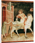 St. Martin sharing his cloak with the beggar by Simone Martini