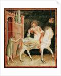 St. Martin sharing his cloak with the beggar by Simone Martini