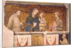 Virgin and Child with St. Francis and St. John the Evangelist by Pietro Lorenzetti