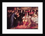 Jean-Baptiste Colbert Presenting the Members of the Royal Academy of Science to Louis XIV detail of the central part, c.1667 by Henri Testelin