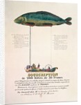Poster advertising the subscription for a dirigible balloon in the shape of a fish by French School