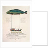 Poster advertising the subscription for a dirigible balloon in the shape of a fish by French School
