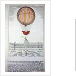 The Flight of Jacques Charles and Nicholas Robert from the Jardin des Tuileries, 1st December, 1783 by German School